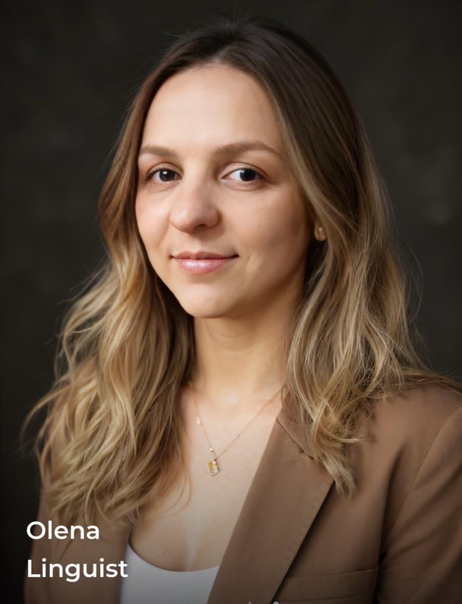 Portrait of Olena, Linguist at Yepanoff